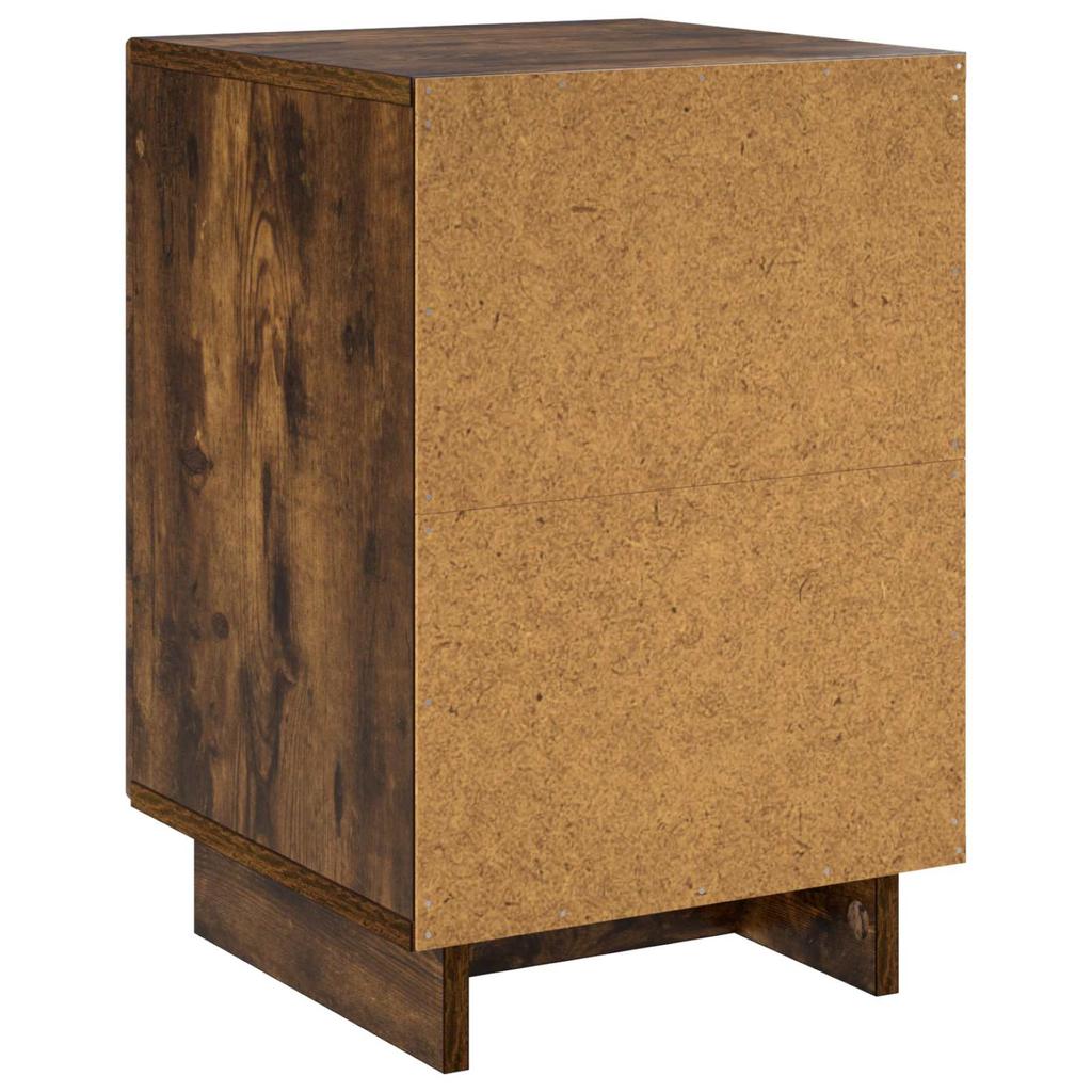 Nightstand 2 pcs. Smoked Oak 33.5 x 34.5 x 50 cm