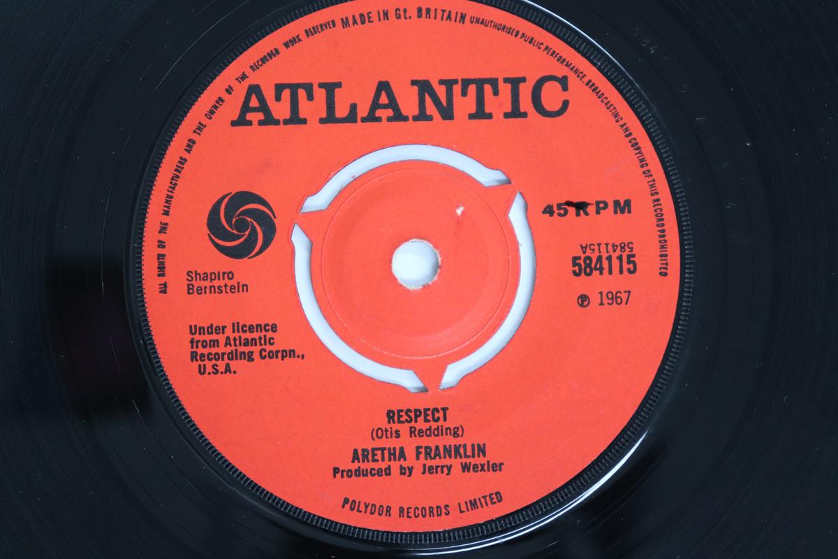 

7-дюймовая пластинка ARETHA FRANKLIN - Respect 584115 Atlantic 1967 UK Соул/Фанк Б/У