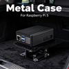 Металевий корпус з активним охолодженням Pi 5 Корпус зі сплаву алюмінію Корпус Радіатор Охолоджувач Металевий корпус Охолоджувальний корпус Підходить для Raspberry Pi 5