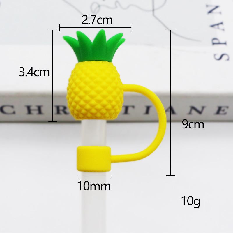 Stanley Water Bottle Silicone Straw Cover with Dust Plug - 10mm Bow Design