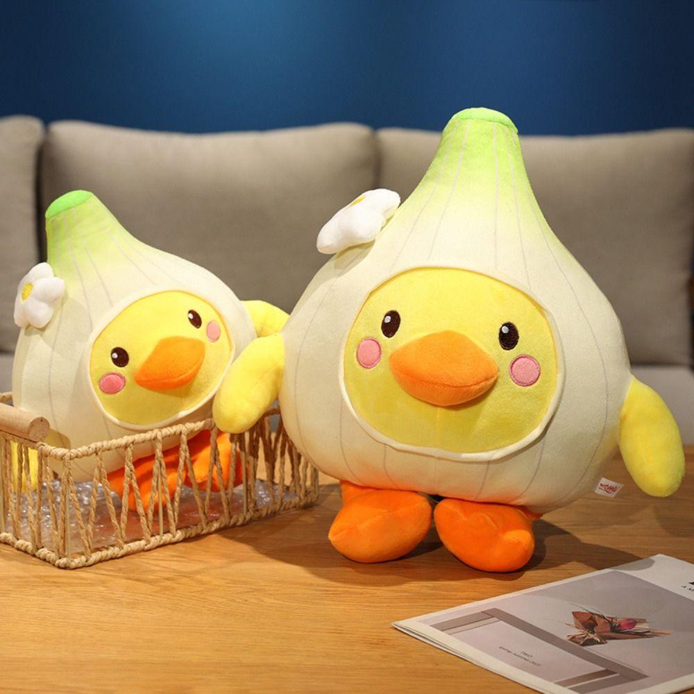 Yellow Garlic Duck Plush Toy Wings&Foot Funny Plush Doll Garlic Duck Plush Pillow Children Girl