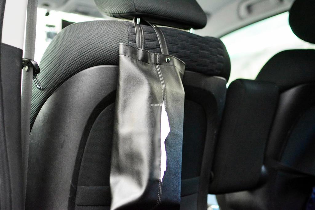 Inspected In Stylish Hanging Tissue Case for and Compatible with Boxes and Boxless PU Leather Black Visor [100% Japan] Cars, Headrests, Kitchens,