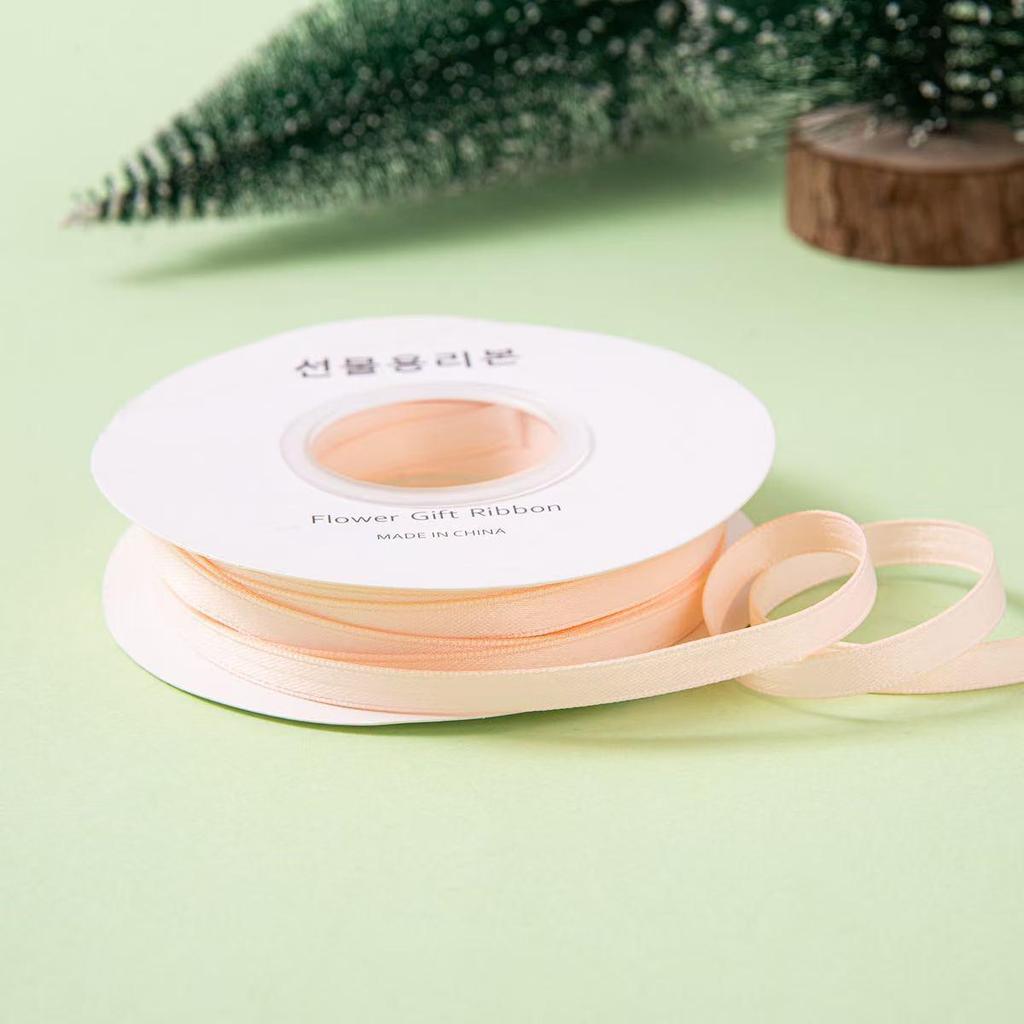 Korejská polyester-bavlna matná stuha pro DIY mašle a vlasové doplňky, 1 cm