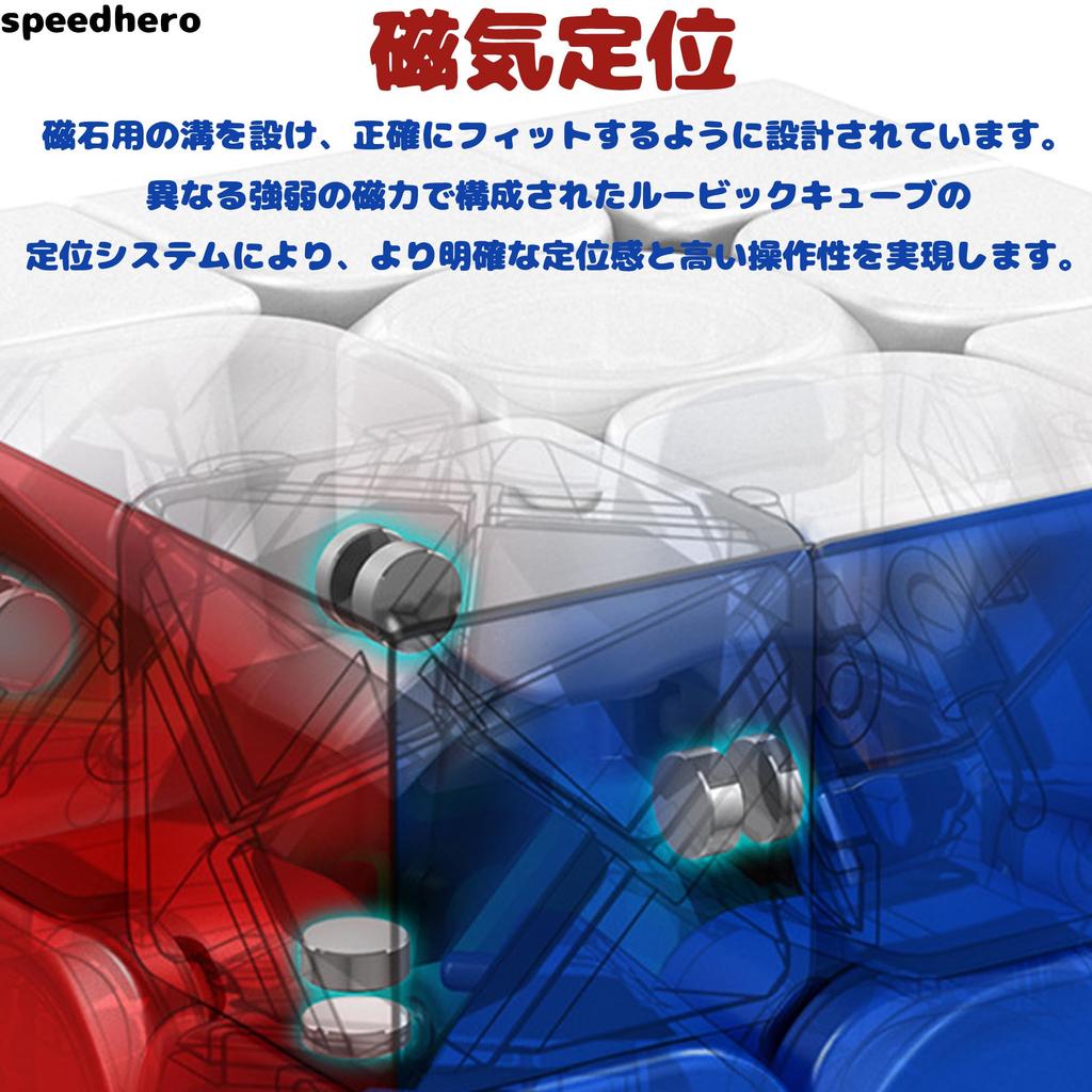 Moyu Meilong 4M Magic Magic Smooth Color 3D Kids Christmas Holiday Toy Cube, 3x3x3, Cube, Competition-Specific Cube, Rotation, World-Class Scheme,