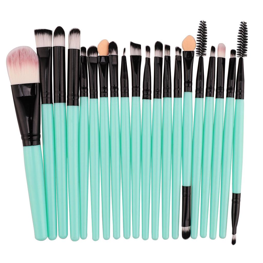 20-Piece Neutral Eyeshadow Brush Set with 24 Color Options