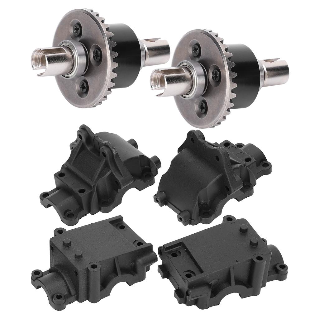 4pcs Plastic Gear Box2pcs Metal Differential Set for WLtoys 144001 1 14 Remote Control Car