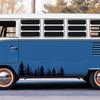 Forest&Trees Car Windows Door Stickers,Waterproof Die Cut Camper Caravan Vans Decor Decaos Vinyl Tunning Accessories