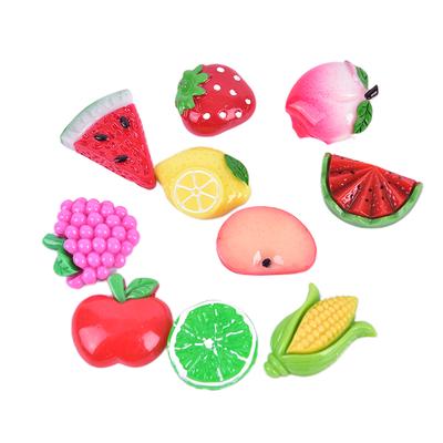 10Pcs Diy Fruits Fridge Kid Souvenir Resin Craft Refrigerator Sticker Accessorie