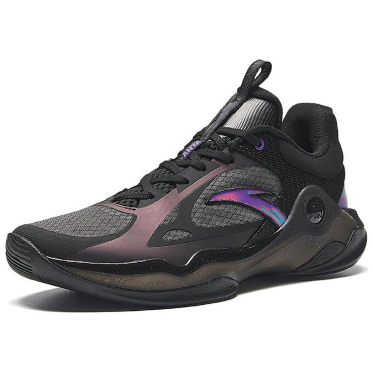 Anta Skyline Retro Bequeme Langlebige Low-Top Basketballschuhe Herren Sneaker Schwarz 112431608-3