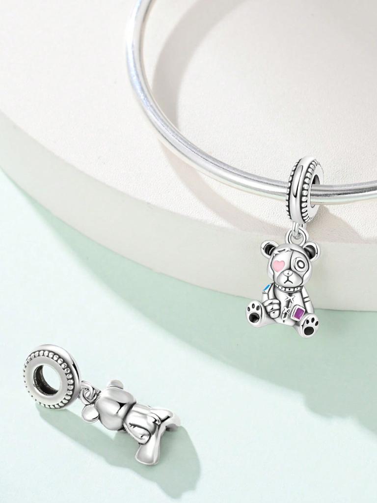 Charm Copper Colors Cute Little Bear Bead For Original Bracelet Diy Beads Charms Jewellery Making Gift For Women Styfne