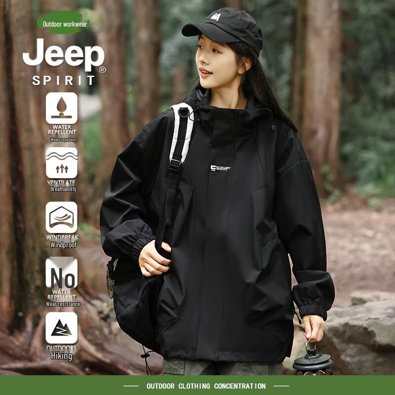 Jeep Spirit Unisex Outdoor Windproof Waterproof Hiking Jacket
