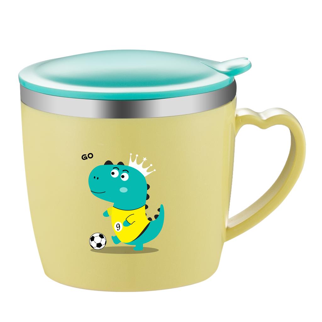 1pc 250ml/8.5oz Office Cup With Lid Handle Coffee Cup Hand Cup Milk Cup Gift Cup 304 Stainless Steel Mark Cup