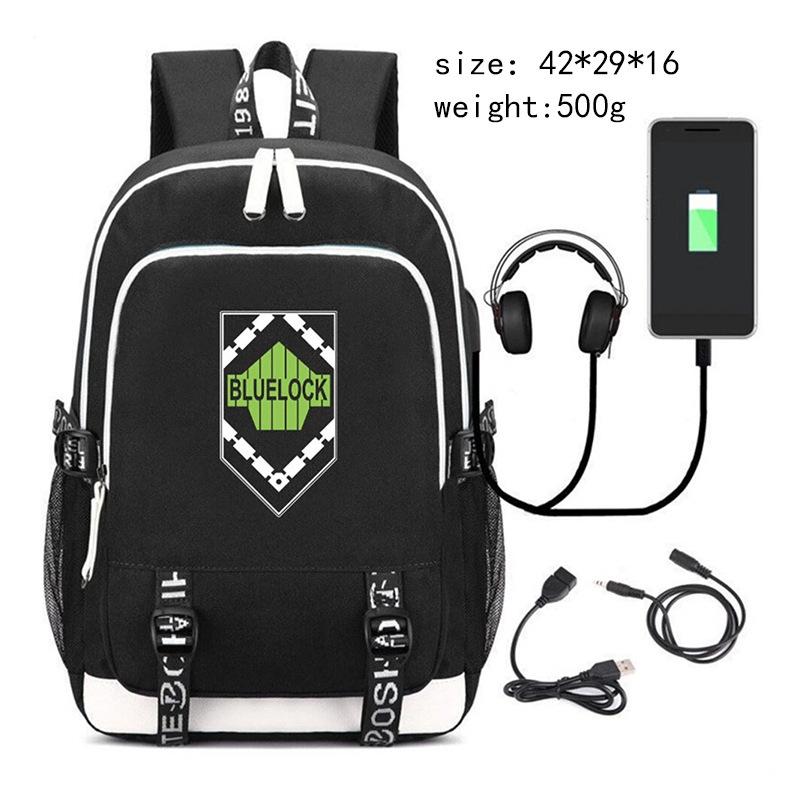 New Animation Peripheral Printing Backpack USB Interface Multi-functional Leisure Travel Bag