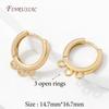 14K Gold Plated Brass Leverback Hoop Earrings with Loops,Multi/Single Open Loop Earring Connectors,DIY Jewelry Making Findings