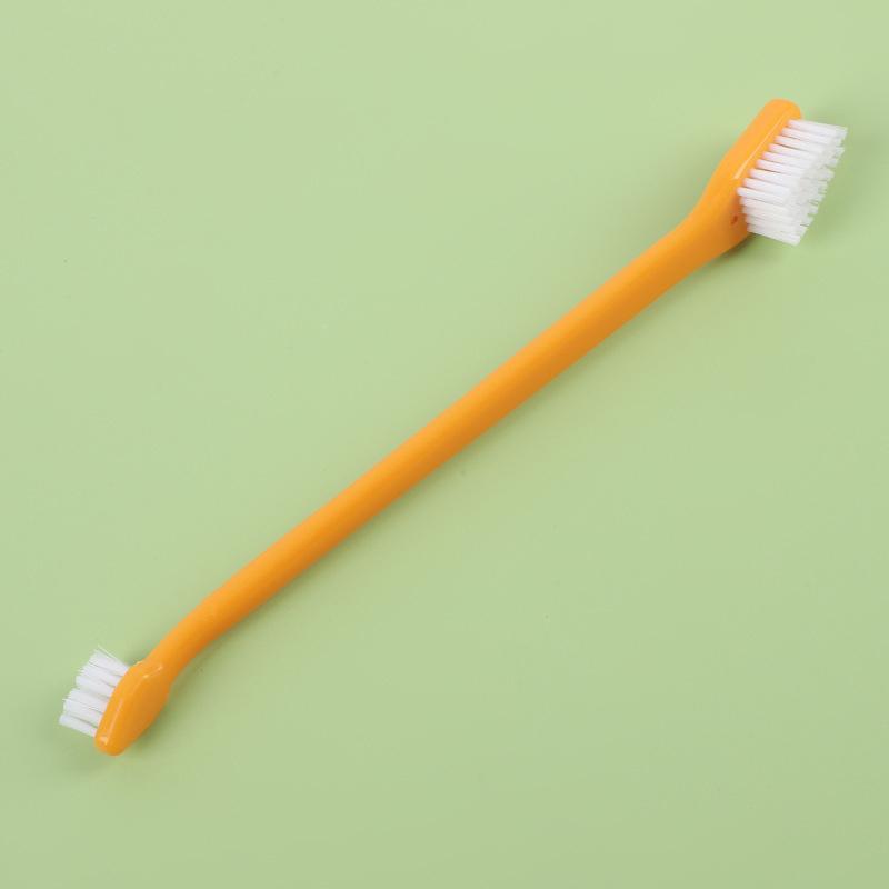 Double Headed Pet Teeth Cleaning Brushing Pet Toothbrush For Dogs And Cats Oral Cleaning Brush Care Products Tool Pet Supplies