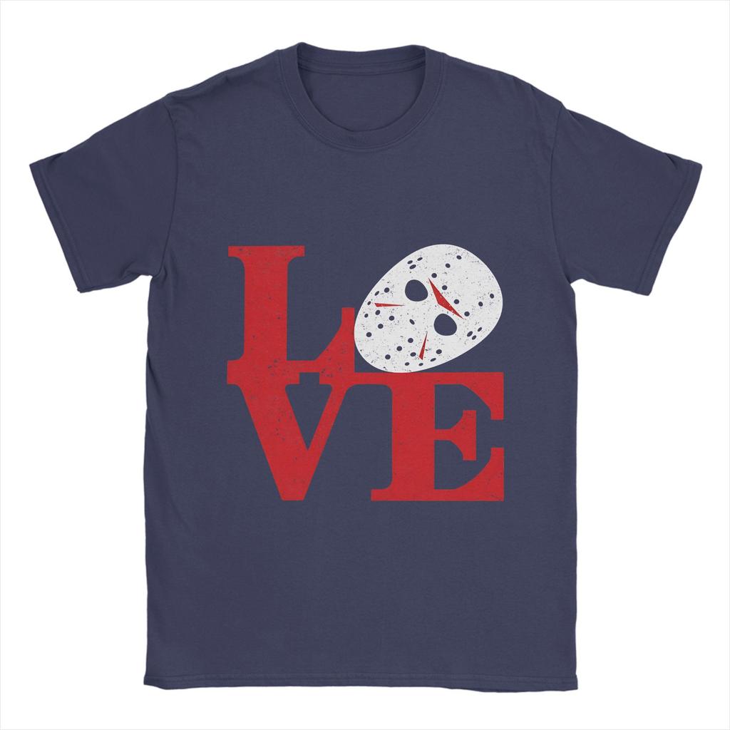 Fridays The 13ths Men's T Shirts  Vintage Tee Shirt Short Sleeve Round Collar T-Shirt Cotton Unique Clothes