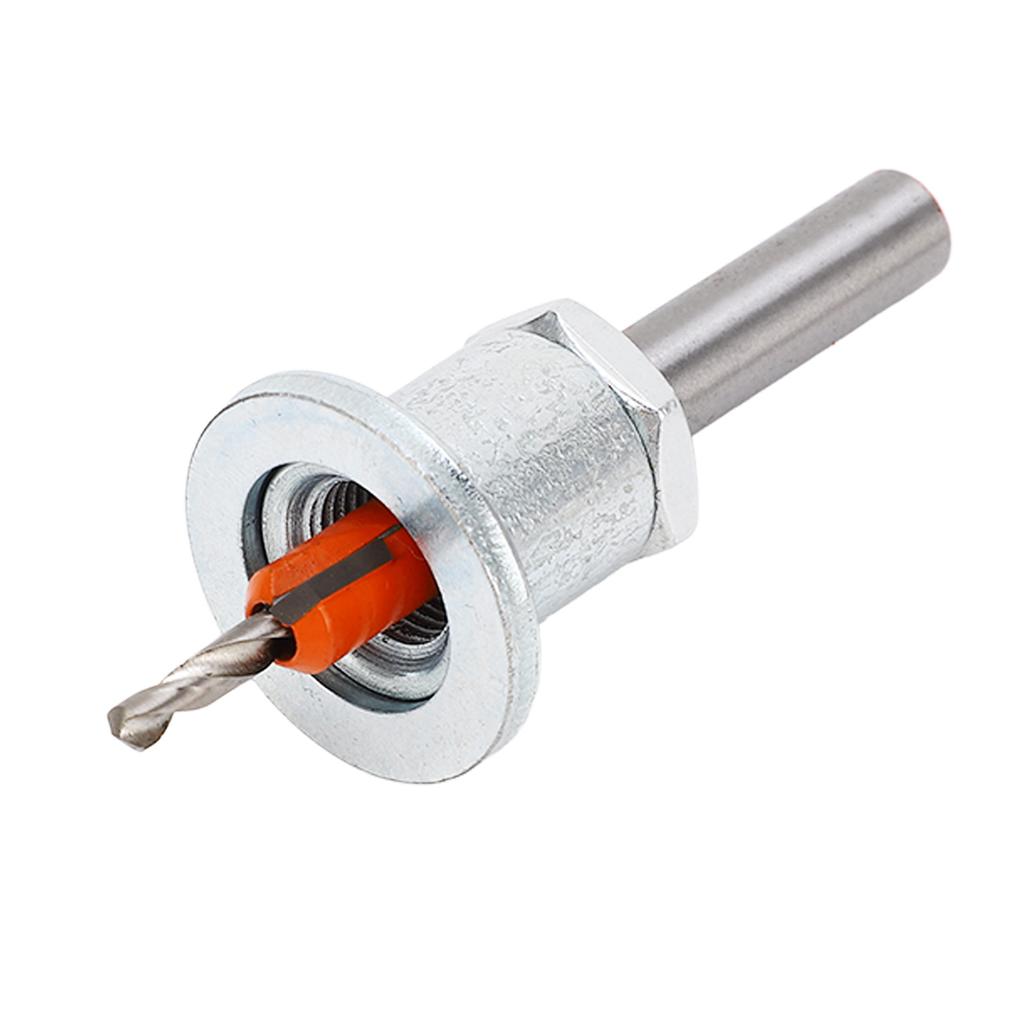 Adjustable Depth Countersunk Bit 3.5 X 8mm Alloy Steel Silver Limit Taper Hole Drill for Woodworking