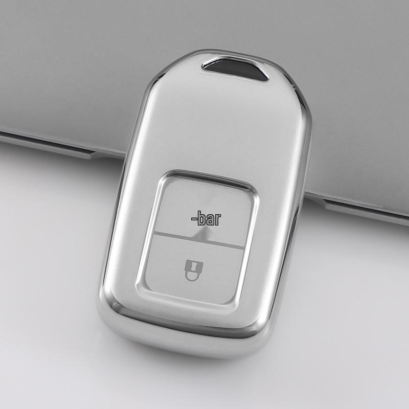 Honda Key Case for CR-V, Civic, Accord, Xingge, Haoying, Fit - Quicksand Silver