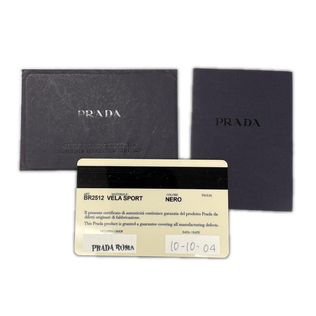 PRADA Triangle logo Tote Bag black Women used