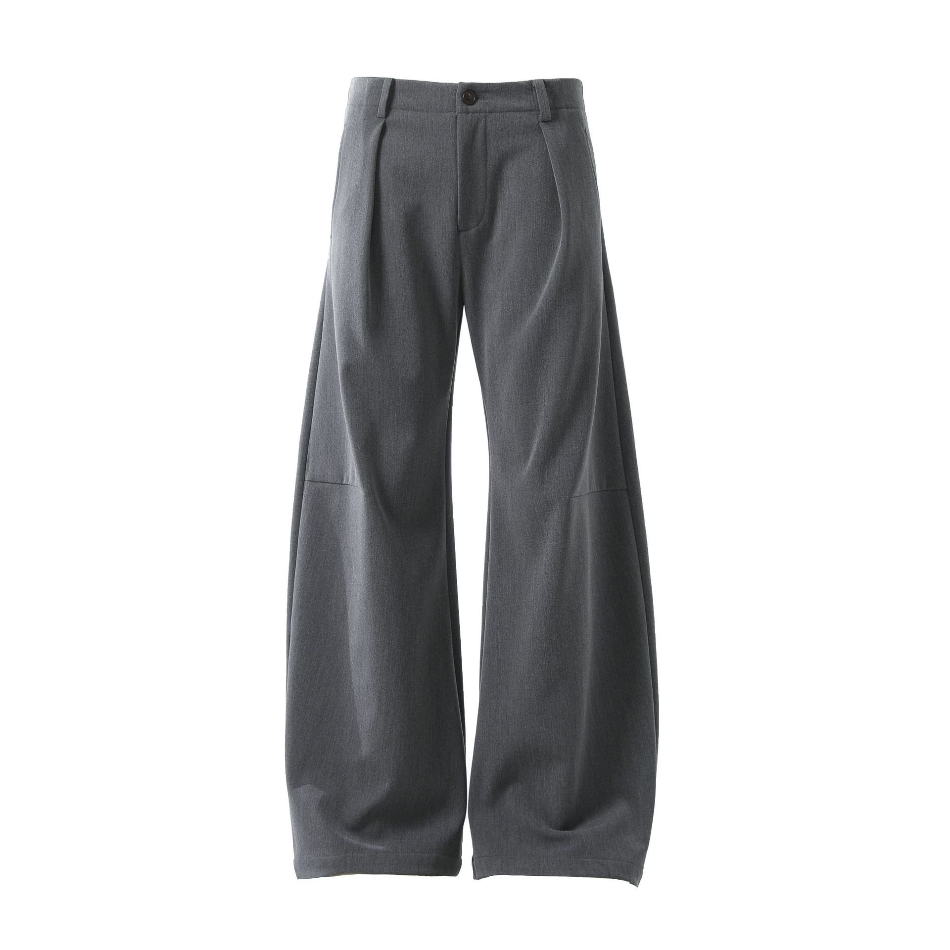 Men s American retro pendant scimitar suit pants men s and women s casual pants S серый