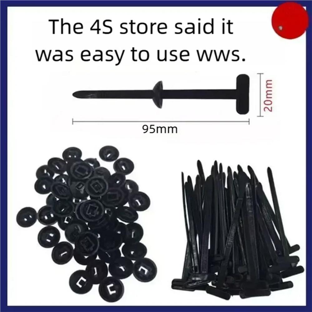 Bulk Pack Multi-Functional Universal Cable Tie Buckle 95mm X 20mm Average Size Special Sale Buy 50 Get 50 Free