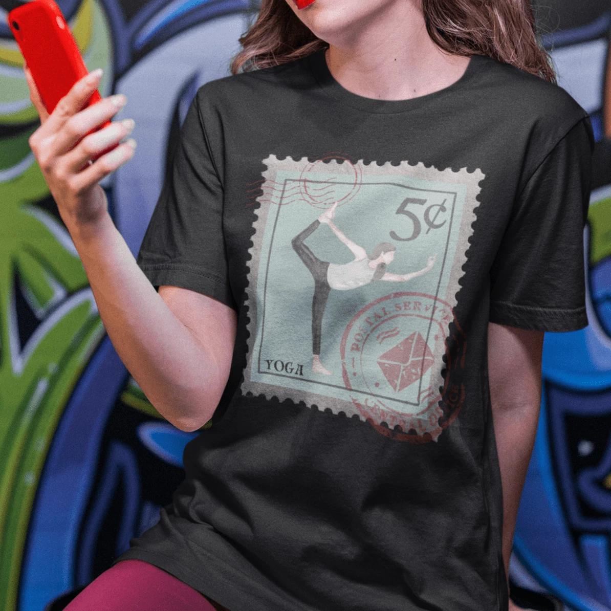 Yoga Shirt, Dancer Yoga Pose T-shirt 4XL