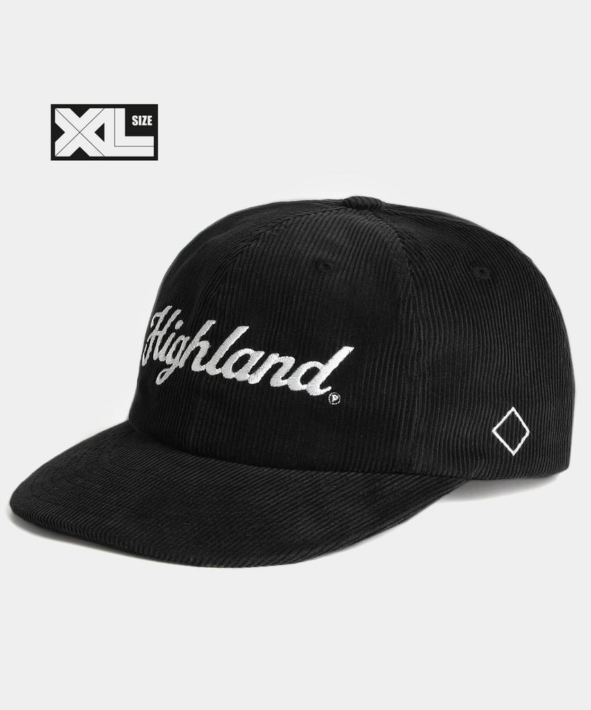 Peullaeto Big Size Corduroy Cap Xl High Codu Cap Black