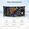Forest Creatures Night Theme Quick Dry Beach Towel Custom Name Text Print Large Sand Resistant Towel Beach Vacation