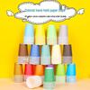 Copos de Papel Coloridos DIY para Artesanato - Espessos e Branco Liso para Projetos de Jardim de Infância
