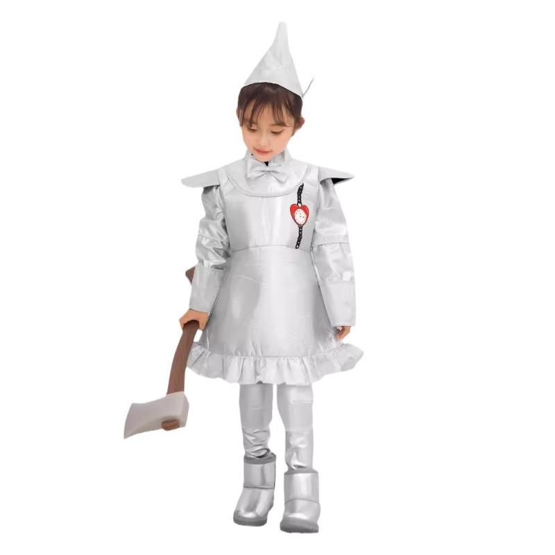 Halloween Wizard of Oz Cosplay Costume Tin Woodman Pastoral Dorothy Girls Drama Costume