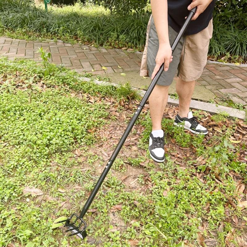 Heavy Duty Stainless Steel Garden Implement For Digging Planting And Cultivating Featuring Extendable Handle Up To 60 Inches