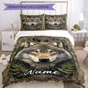 Wolf6 Customize Your Name Bedding Set Breathable Duvet Cover With Pillowcases Decorative Bed Linen For Bedroom Home Decoration Birthday Gift