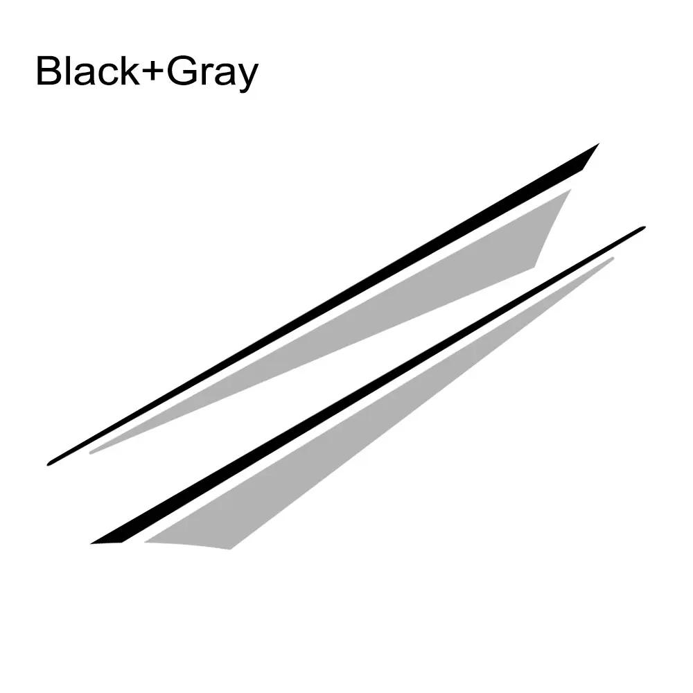 For Suzuki UY 125 Motorcycle Body Protective Stickers Motor Bike Front Stripe Decals Waterproof Creative Decor Car Accessories черный серый