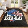 Buffalo Bills Carpet Door Mat for Living Room or Bedroom Protective Mat Under Chair Office Decoration Christmas Gift Birthday Present