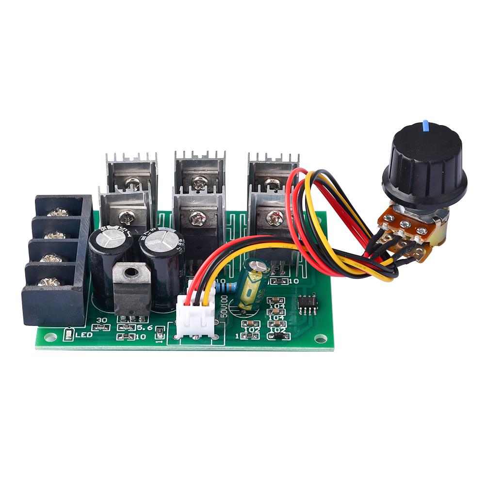 DC 9-55V DC Motor Speed Regulator 9V 12V 24V 36V 48V High Power Drive Module PWM Motor Speed Controller 40A Current Regulator