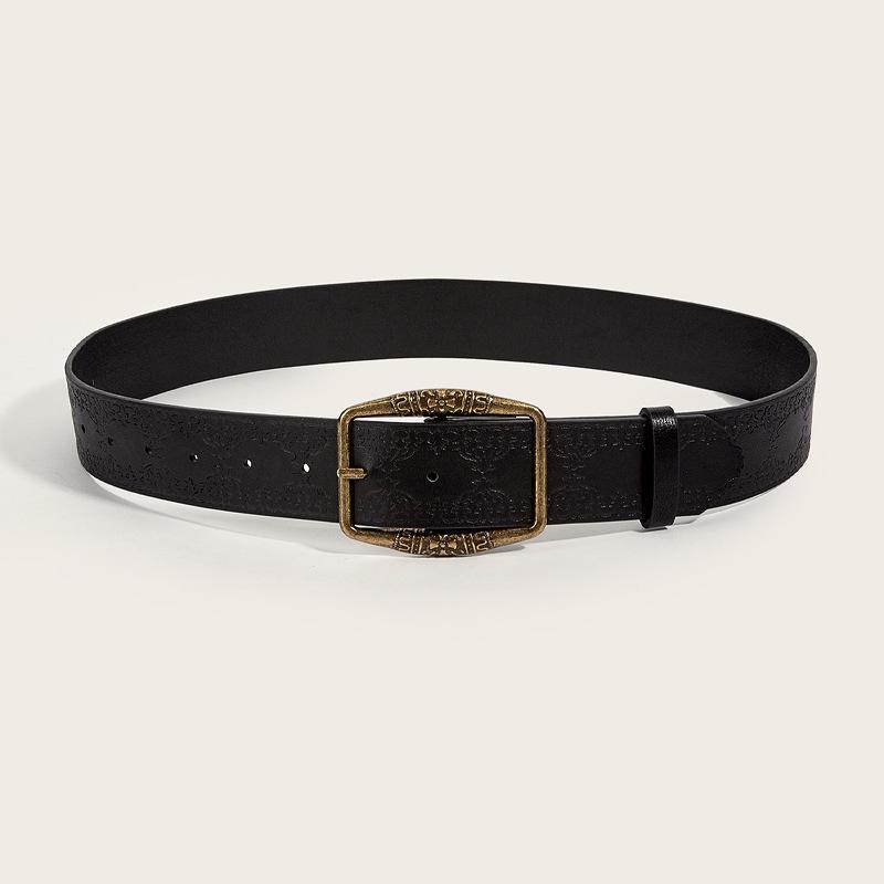 

Высококлассный ретро Y2K женский этнический кожаный ремень - нишевый декоративный аксессуар для джинсов