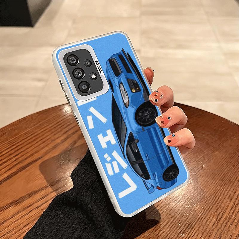 JDM Tokyo Drift Sports Car Shockproof Phone Case for Samsung A17 A16 A15 A14 A37 A57 A36 A56 A26 A35 A55 A25 A34 A54 A24 A13 A23