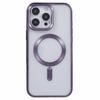 For iPhone 16 Pro Case Matte Electroplating Phone Cover Compatible with MagSafe