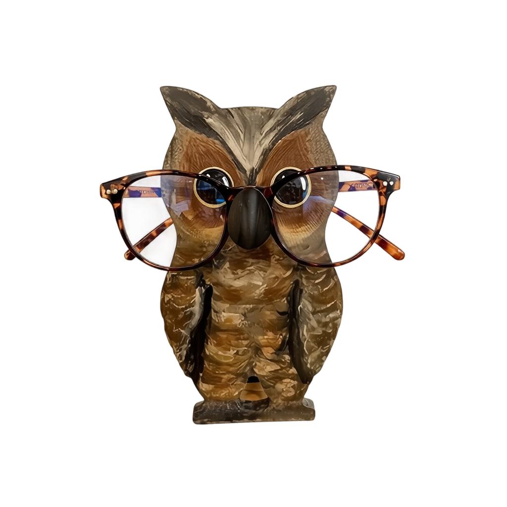 Houten Dier Brilhouders Decoratieve Brilstandaard voor Thuis Tafelblad Display