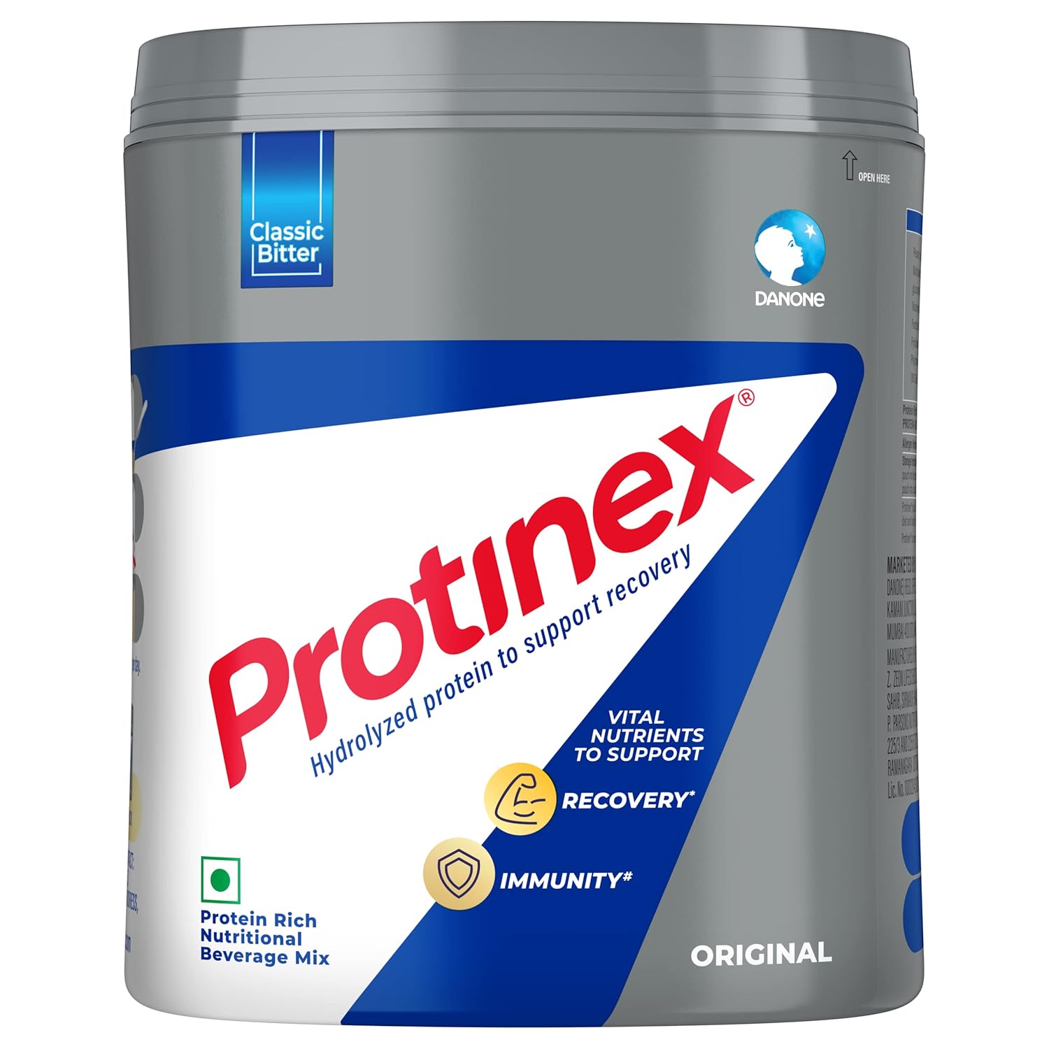 

Protinex Original Поживна білкова суміш для дорослих Банка 400 г Високий вміст білка Життєво важливі поживні речовини Сила Імунітет