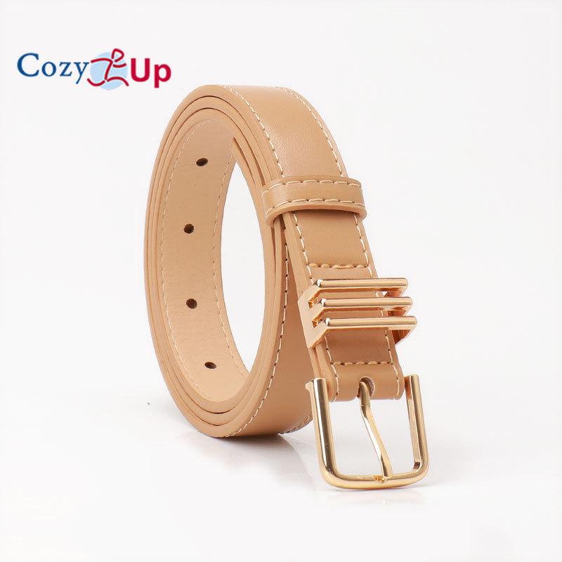 

Женские ремни для джинсов, брюк, модные золотые пряжки, женские пояса для платьев 103x2.3cm бежевый