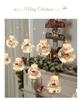 LED Santa Claus Wishing Ball Curtain Lights for Romantic Holiday Decorations and Store Window Displays