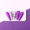 Suszone Kwiaty Do Zdobień Paznokci Mollylac Purple 5Szt