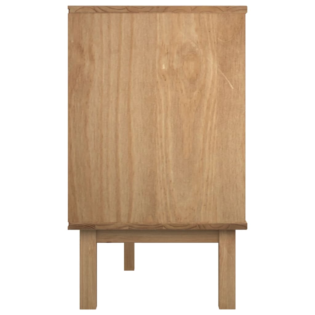 Vidaxl Szafka Z Szufladami Otta, Brązowo-Szara 111X43X73,5 Cm, Sosna