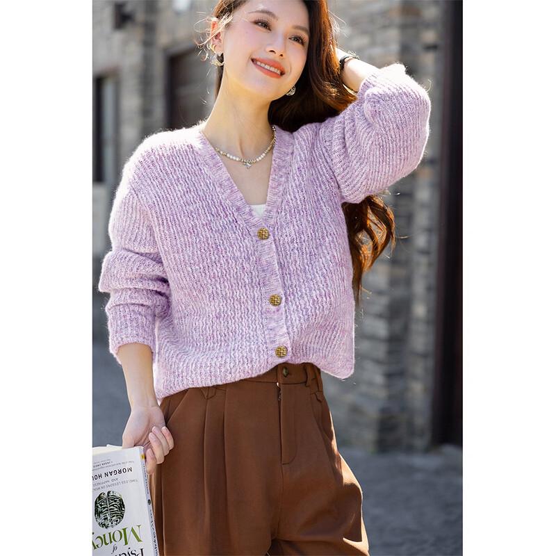 Mokana Women's Soft Knit V-Neck Sweater MKNJD3788