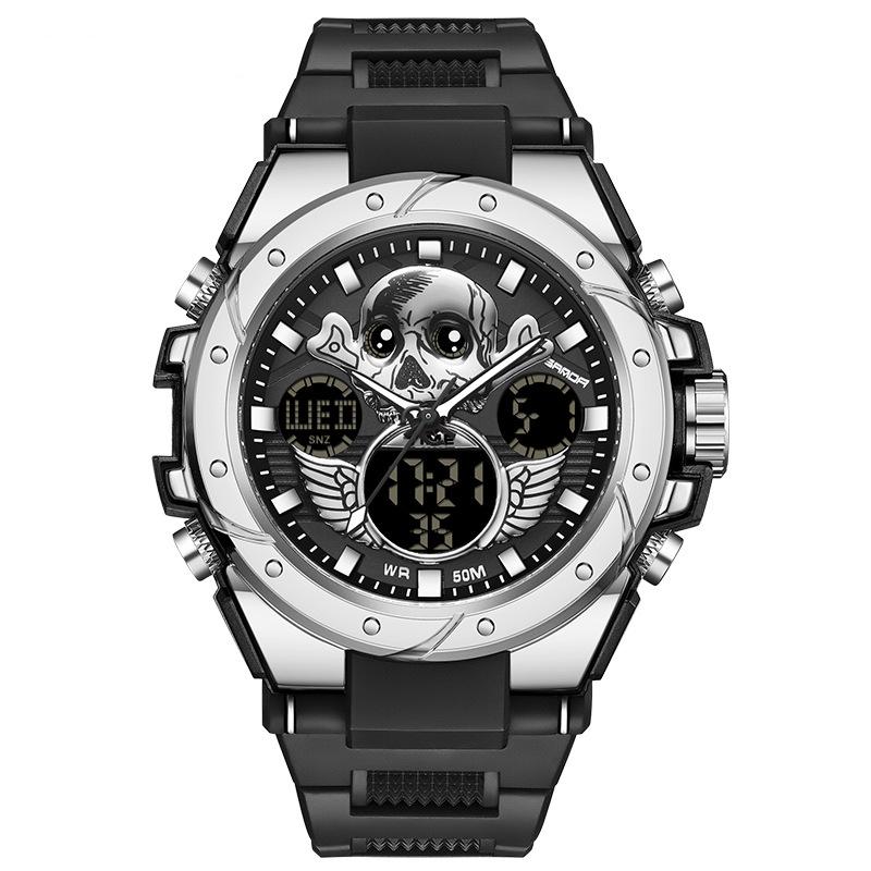UTHAI CQ348 New Skull Men watch Waterproof Multi functional Outdoor Sports Quartz Watch Fashion Clock Giftwatches for man