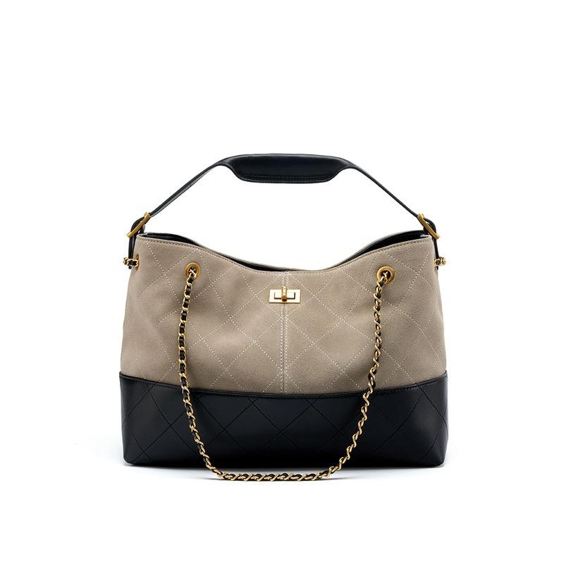 Kette Tragbar Pendler Premium Umhängetasche Große Kapazität Wildleder Neue Damen Crossbody Ledereimer Tasche
