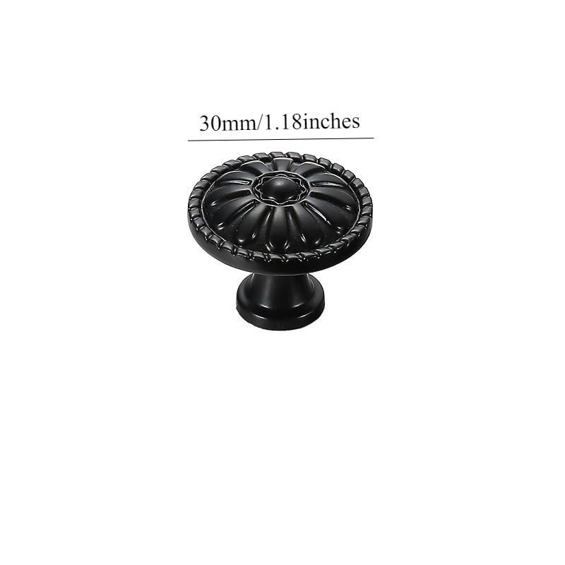 4pcs European Style Kitchen Cabinet Handles Rustic Oil-rubbed Drawer Handles For Cabinets Dressers Bedrooms