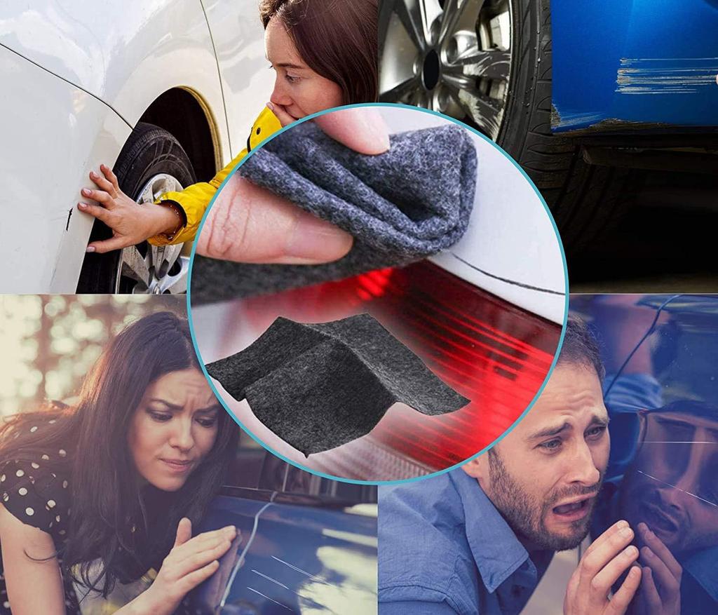 3ks nano utěrky a 15ml fixační kapalina na škrábance od auta, pokročilý nano odstraňovač škrábanců z auta snadno poškrábe, víří, zbytky barvy, vodní skvrny