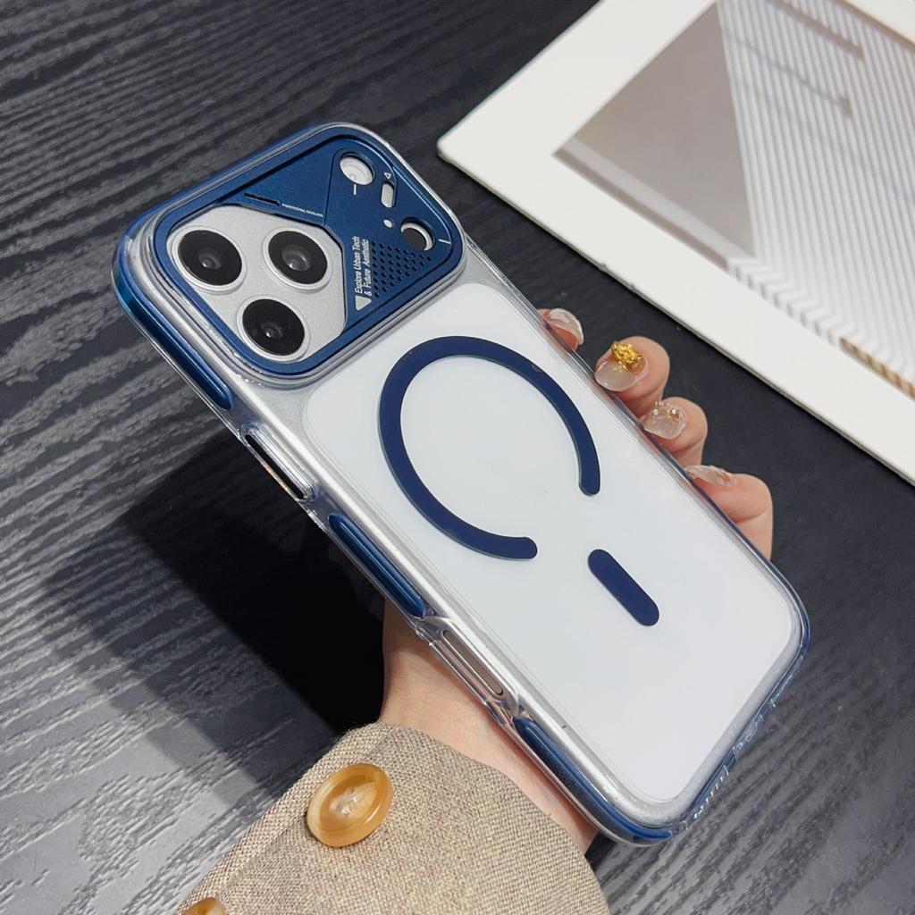 Premium iPhone 17 Pro Max Hülle: Zweifarbiges Eiskristall-Design mit Magnetischer Saugung und Vollständigem Fallschutz